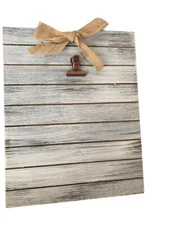 Tabletop or Wall Hanging Picture Frame Memo Holder Shabby Chic Farmhouse Style