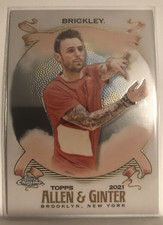 Chris Brickley 2021 Topps Allen & Ginter Chrome Refractor Card #234 Trainer