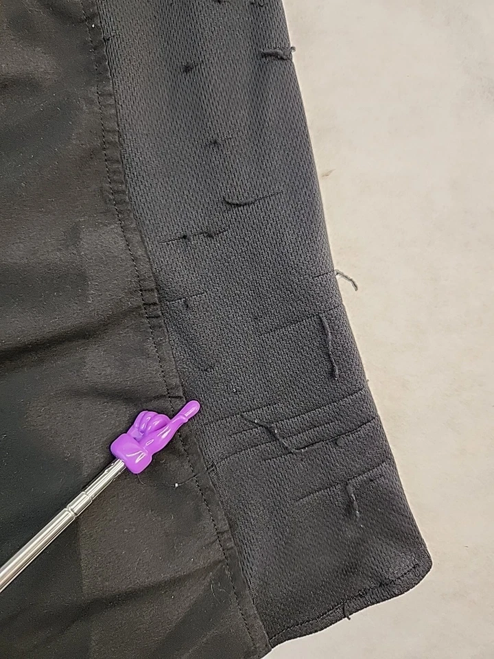 Wingstop Logo Black Polyester Lightweight Short Sleeve Button Shirt Mens XL - Image 2 of 4