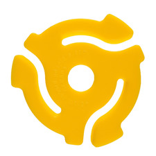 20 New "YELLOW" 45 RPM RECORD INSERT ADAPTERS