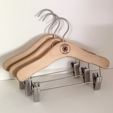 Vintage Oshkosh b gosh wood and matte Steele hangers