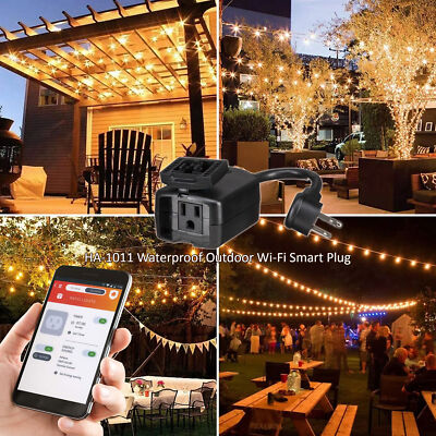 Control Your Devices from Anywhere Vivitar Outdoor Waterproof Smart Plug Outlet