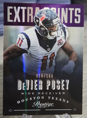 Devier Posey 2013 Prestige Extra Points Purple /100 #79 Houston Texans