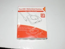 b5 Bi-Directional USB C Switcher 1 in 2 Out/2 in 1 Out USB Selector Open Box