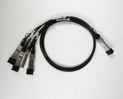 New Dell 1539F Force10 copper breakout cable 1M 40gb QSFP+ to 4x 10G SFP+ N4064F
