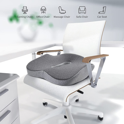 Large Seat Cushion, 3D Full Wrap, Office Cushions, Memory Foam, Butt Pillows - Picture 8 of 13