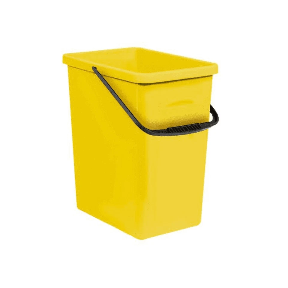 Poubelle à déchets de triage Recyclage Eco Seau de stockage 10 litres bleu vert - Photo 3/3