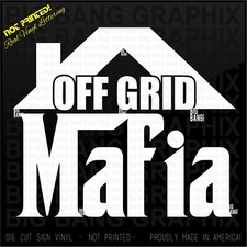 Off the Grid House Decal Sticker Pioneer Homestead Tiny House Debt Free Life :)