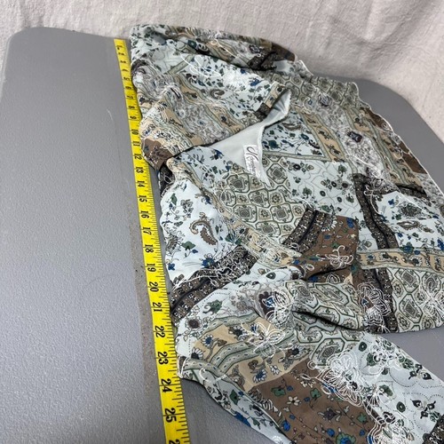 Vintage Dressbarn Damen Boho Babydoll Top Größe 2X Mixed Print Boho Fee - Bild 7 von 9