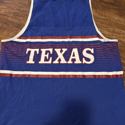 MITCHELL & NESS Texas Rangers Sleeveless Shirt Back Hit MLB Men's Size Medium - Picture 16 of 19