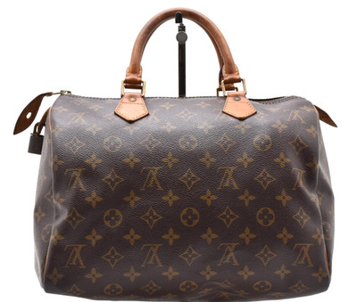 LOUIS VUITTON  Speedy 30 Monogram M41526 Hand Bag Canvas Brown Vintage Japan