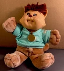 Vintage 1983 Cabbage Patch Brown Haired Koosas Cat Light Brown Body