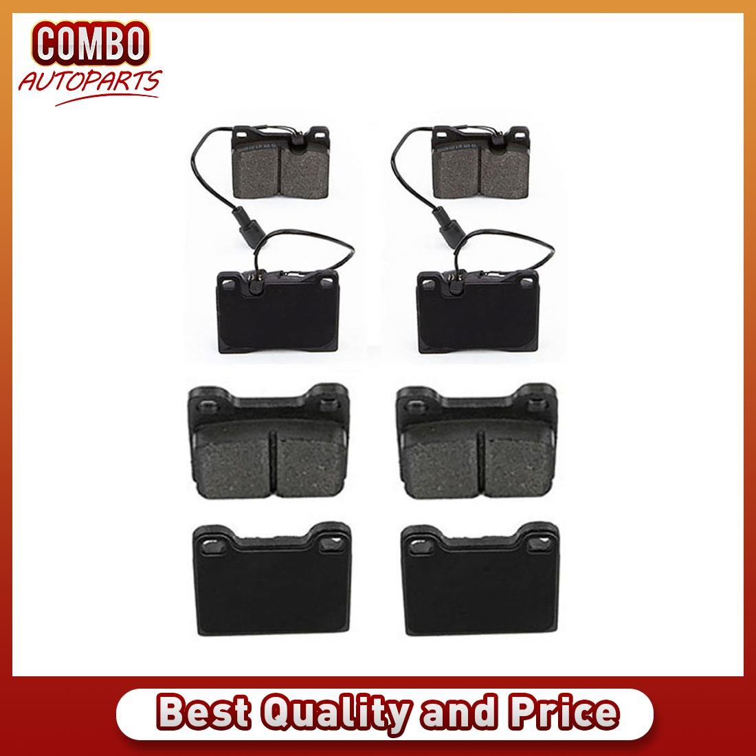 Front Rear Disc Brake Pads Set for 1983 1984 1985 1986 1987 Maserati Biturbo