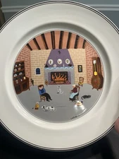 Villeroy Boch Design Naïf By The Fireside 10.5” Dinner Plates 4pc Folk Art