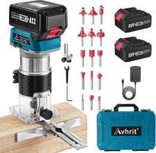 Oberfräse Kantenfräse Elektrische Hand Fräsmaschine 6Gang für Makita 18 20V Akku