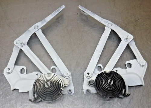 Dodge Ram Hood Springs Hinges Pair Set OEM 94-01 1500 2500 3500 White