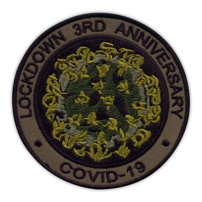 LOCKDOWN 3RD ANNIVERSARY COVlD - subdued/olive Patch/Badge Embroidered