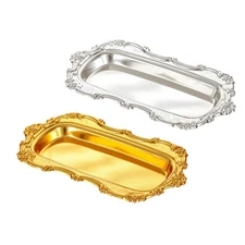 Iron Dessert Tray For Cakes And Fruit Serving Sturdy Home Decoration