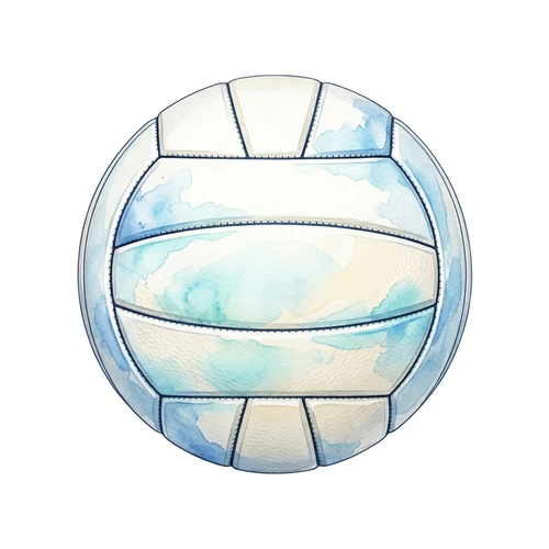 Volley Ball Self Adhesive Sticker