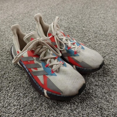 Adidas X9000L4 Boost Shoes Womens 7.5 White Gray Athletic Running Sneakers Gym