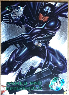 1995 Batman Forever Silver Flasher Card 65 Armed and Dangerous.