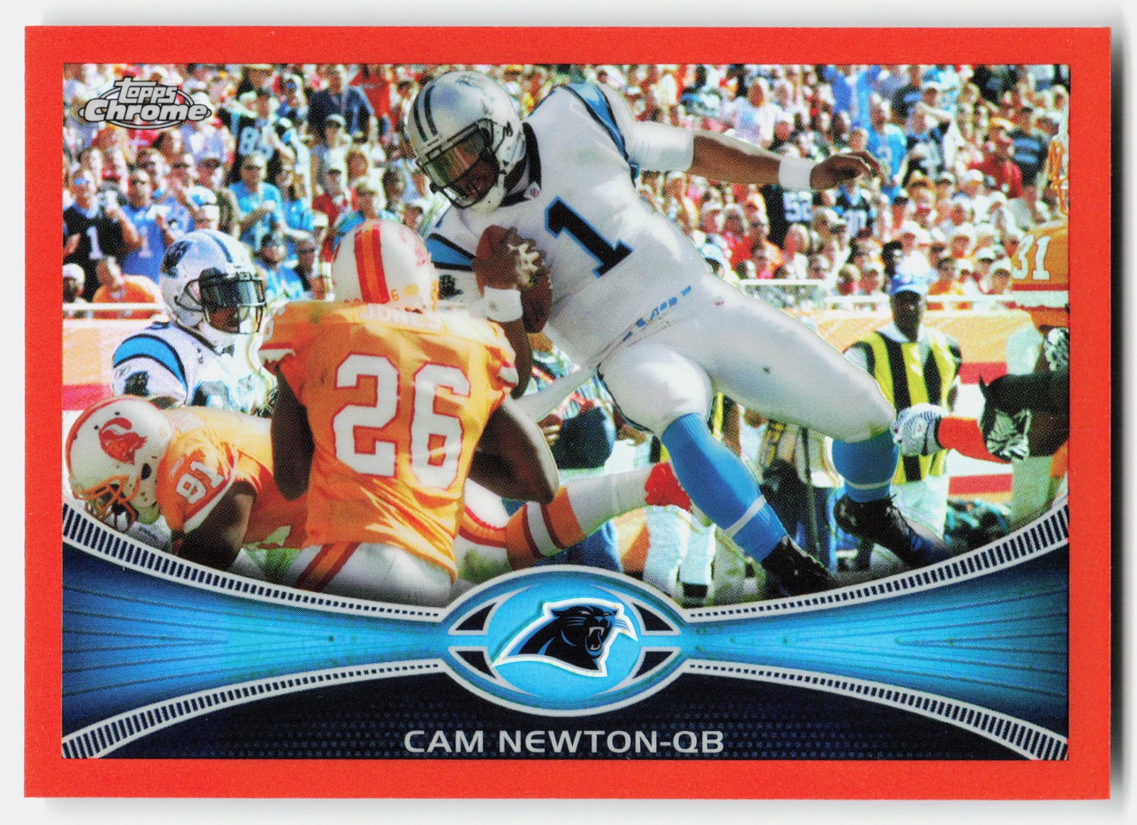 2012 Topps Chrome Orange Refractors Cam Newton #20 Panthers