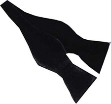 Self Tie Black Velvet Bow tie tuxedo Velvet Bow tie Mens  Womens Adjustable