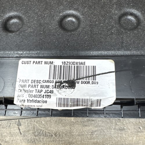 Dodge Journey 2011-2020 cubierta de contenedor de almacenamiento de piso segunda fila alfombrilla OEM 1BZ93TRMAE - Imagen 11 de 11