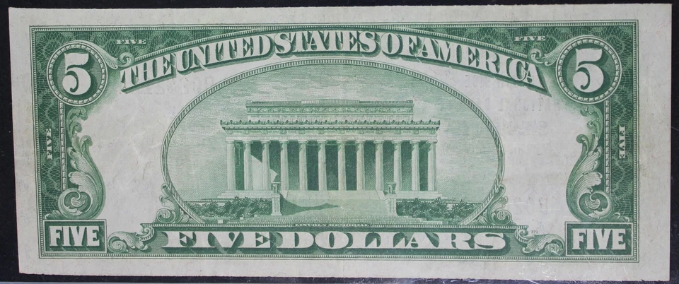 1929 VF35PPQ Fr. 1800-1 National Note 5$, Type 1, PCGS, B024212A - Image 2 of 4