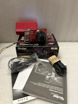 Rollei Powerflex 470 in OVP  Digitalkamera Kompakt Rot Getestet Händlerware  