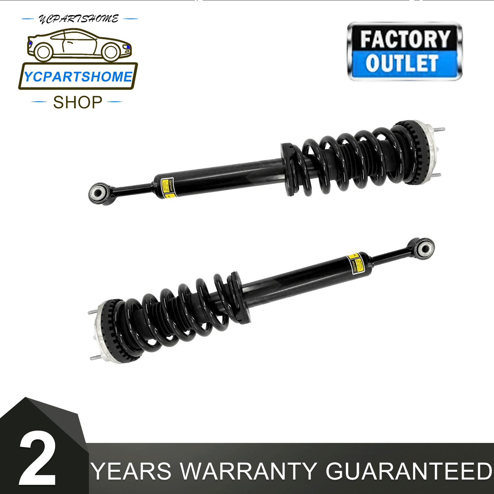 Pair Front Shock Absorber Struts Assy For Maserati Ghibli RWD 14-2019 #670008896