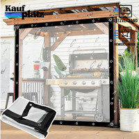 Abdeckplane Transparent Wasserdicht Regenschutz Windschutz 3X4M FüR Balkon