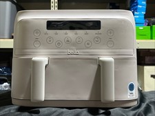 Bella 4QT TriZone Air Fryer Oatmilk 6-in-1 Du...