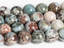 Blue Larimar Beads Natural Gemstone Round Loose Beads 4MM 6MM 8MM 10MM 12MM