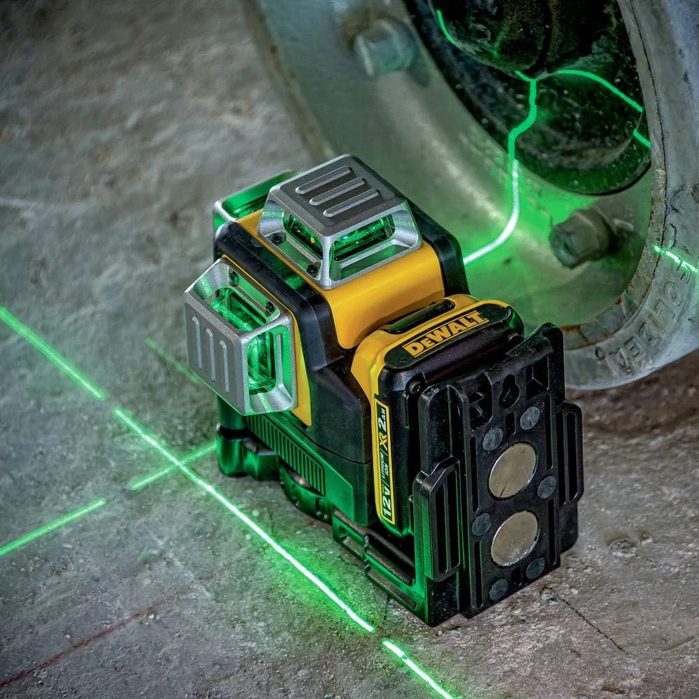 Laser Level 360 Self Leveling, 3 Way Green Laser Leveler Tool 12V MAX with 2.0Ah