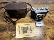 Certo Dollina III Folding Camera - Schneider Xenar 5cm f/2.8 Lens - Leather Case