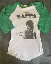 Vintage 1980 Frank Zappa Raglan Tour Concert T-Shirt