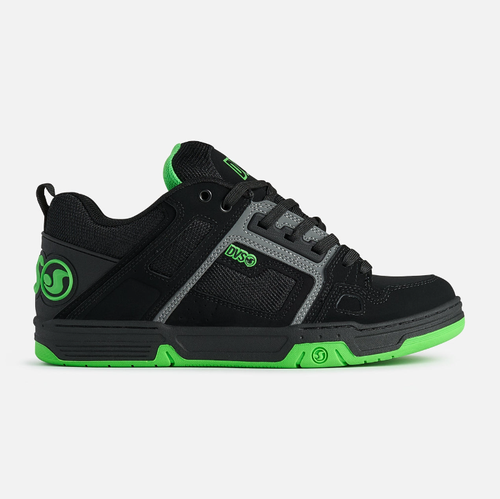 DVS Comanche Black Green Nubuck Skateboarding Trainers Sneakers FREE EARBUDS - Picture 4 of 8