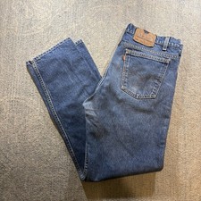 Vintage 80s Levi  s 505 Orange Tab Medium Wash 35x30 Made In USA Denim Straight