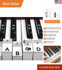 Easy Peel Piano Keyboard Labels for Beginners - 88/76/61/54/49 Key Compatibility
