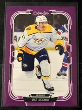 2025-26 O-Pee-Chee Jake Lucchini Nashville Predators Purple Border /49 (#158)