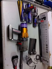 Dyson V12 Detect Slim Cordless Vacuum Yellow/Iron 405863-01 SV30 Used 