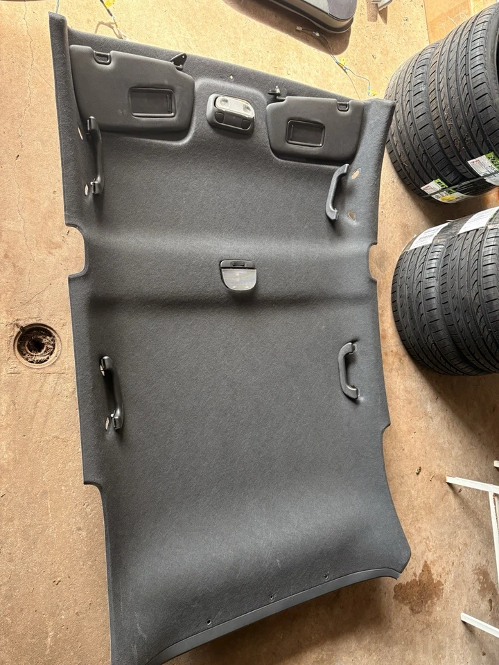 2008-2014 SUBARU WRX/STI BLACK HEADLINER WITH HANDLES/SUNVISORS/INTERIOR LIGHTS - Image 2 of 4