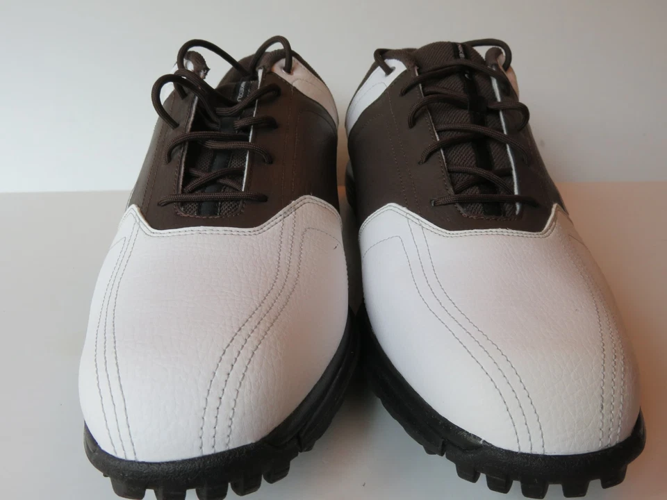 ¡NUEVO! Zapatos de golf Nike marrón/blanco 336040-102 para hombre talla 12 EE. UU. Foto 4 de 4