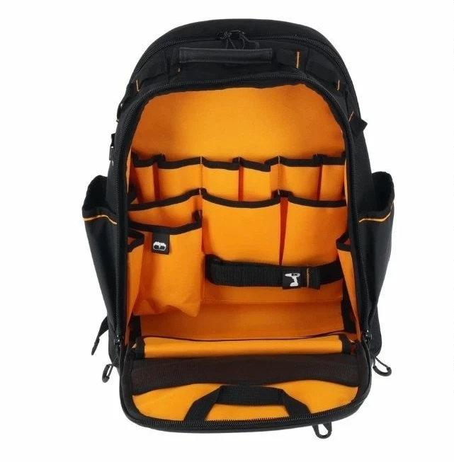 DEWALT McLaren Backpack Tool Bag Waterproof Dustproof 43 Pockets Made in China - Image 2 of 3