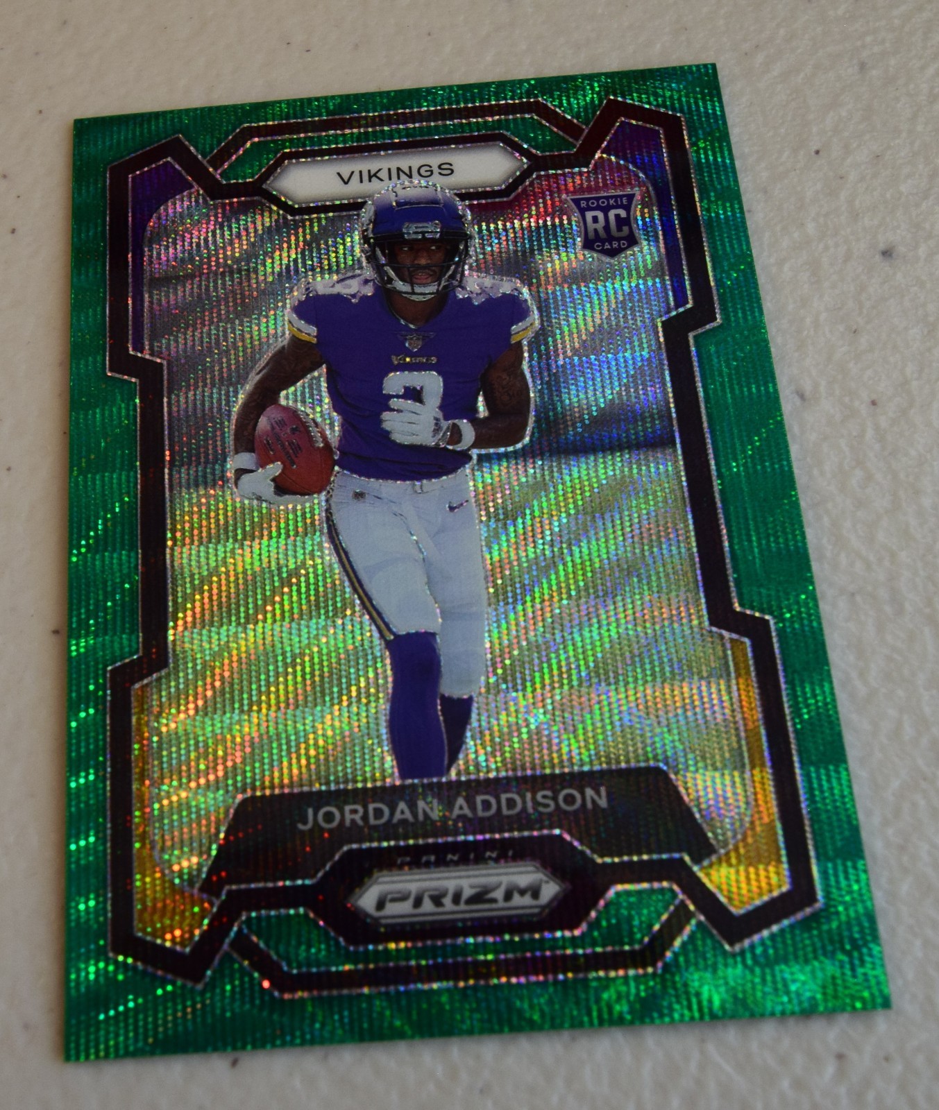 2023 Panini Prizm - Jordan Addison #368 Green Prizm (RC)