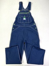 Liberty Overalls Mens Size 34x30 Blue Jean Denim Workwear Carpenter Bibs