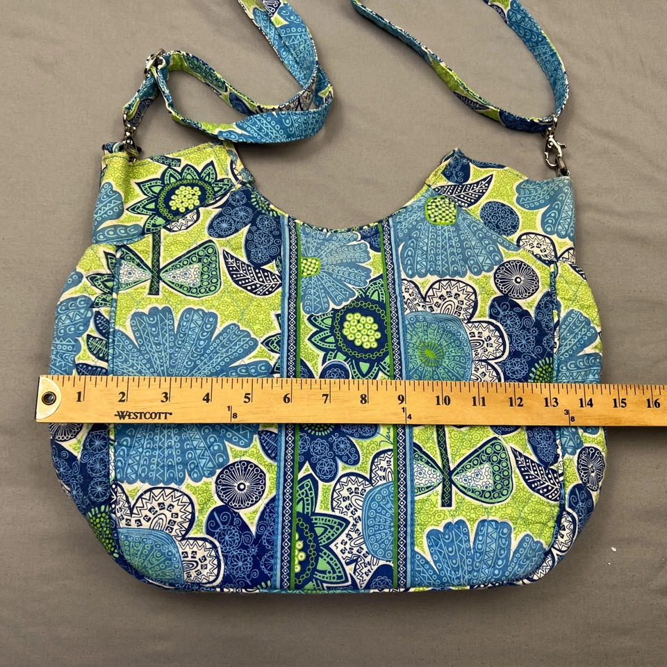 Bolso de Hombro Vera Bradley Mujer Acolchado Cierre Magnético Doodle Daisy Foto 3 de 4