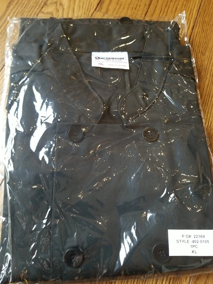 Uncommon Threads Chef Coat Black New - XLarge - Image 3 of 3