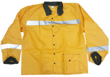 Heavy Weight Hi-Vis Reflective Slicker Jacket (Yellow)
